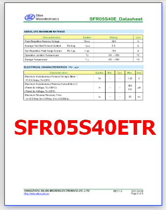 SFR05S40ETR diode