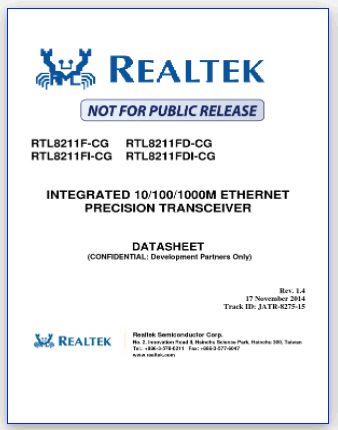 RTL8211F-CG PDF Datasheet