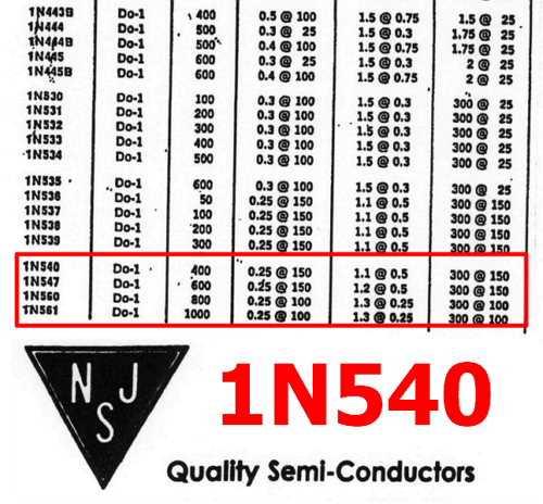 1N540 pdf diode rectifier