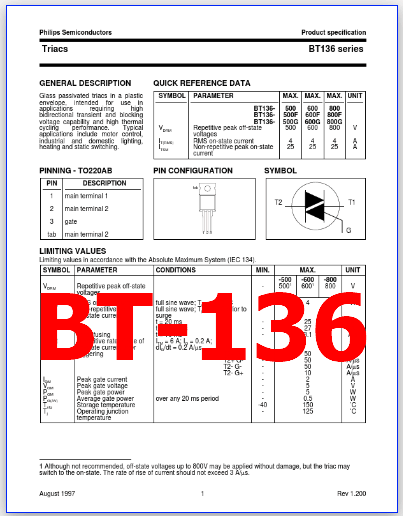 BT-136 pdf pinout
