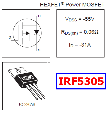 IRF5305 datasheet pdf