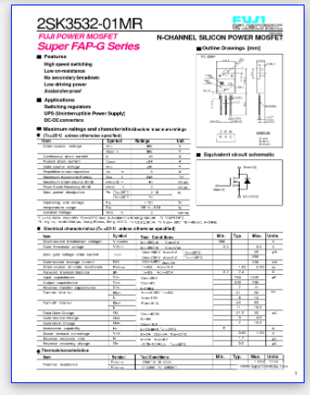 K3532-01MR pinout datasheet
