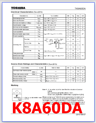 K8A60DA pdf