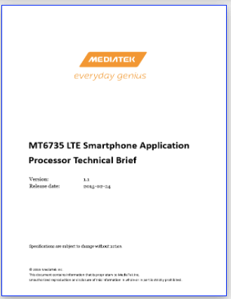 MT6735 PDF - LTE Smartphone Processor