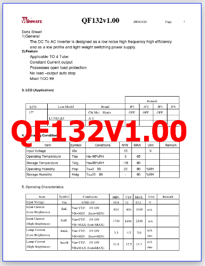 QF132V100 pdf