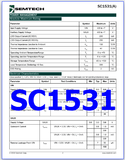 SC1531 datasheet