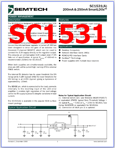 SC1531 pdf pinout