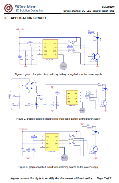 SGL8022W pdf