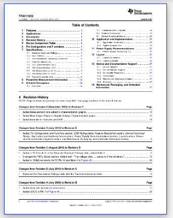 TPA3110D2 pinout