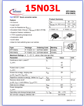 15N03L pdf