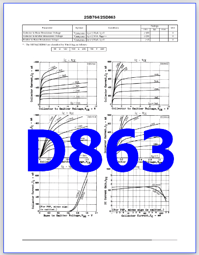 D863 datasheet transistor