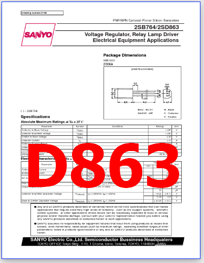 D863 pdf pinout