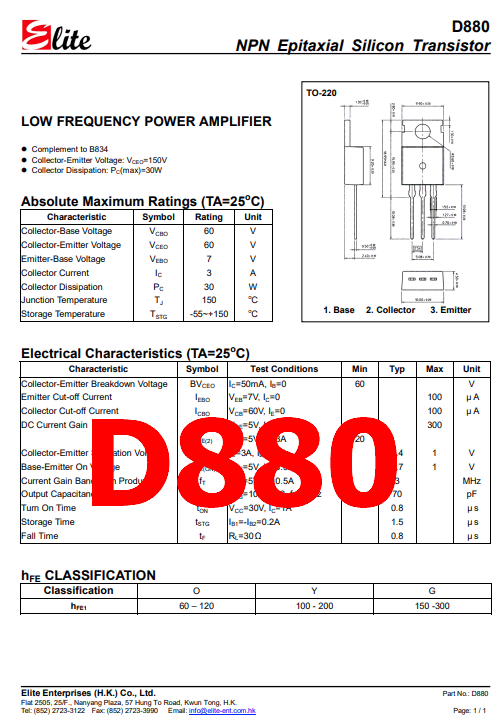 D880 pdf datasheet