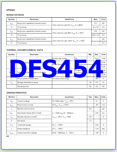 DFS454 datasheet
