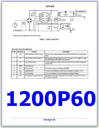 1200P60 datasheet controller