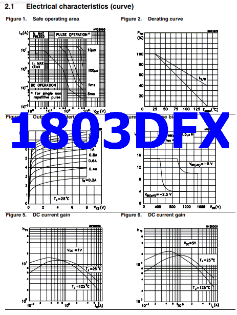 1803DFX pinout transistor