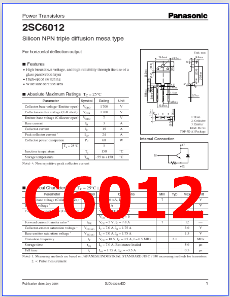 C6012 pdf pinout