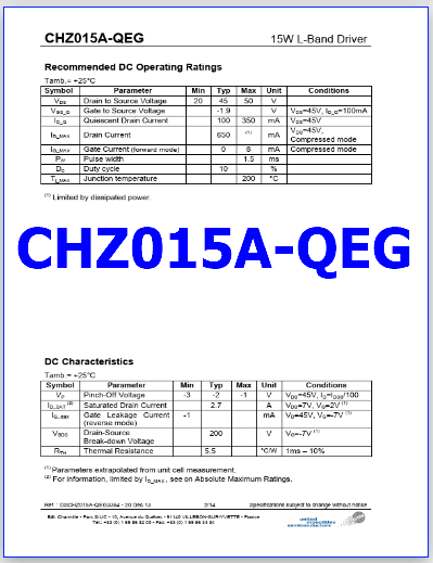 CHZ015A-QEG datasheet