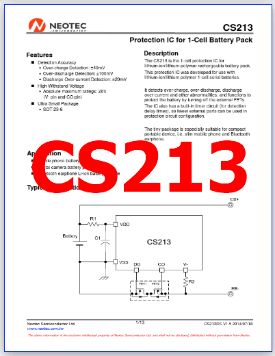 CS213 datasheet
