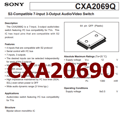 CXA20690 pdf