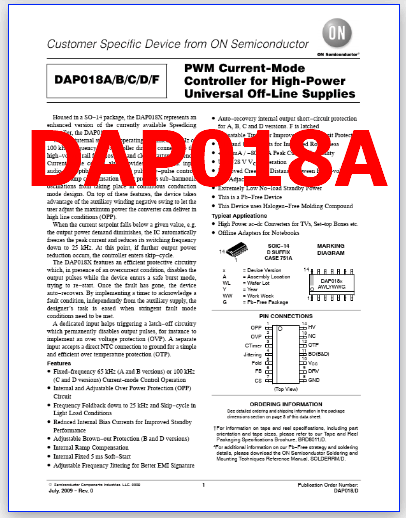 DAP018A pdf pinout