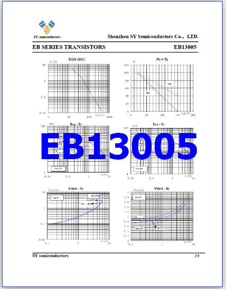 EB13005 pdf transistor