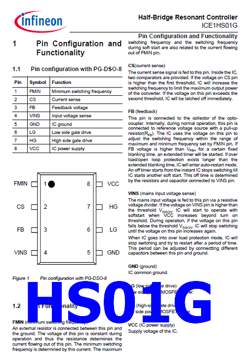 HS01G pinout datasheet
