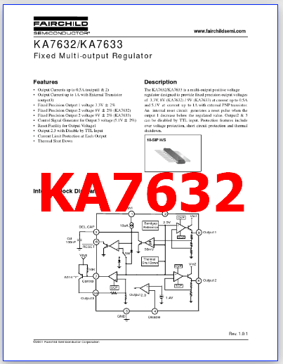 KA7632 pdf pinout fairchild