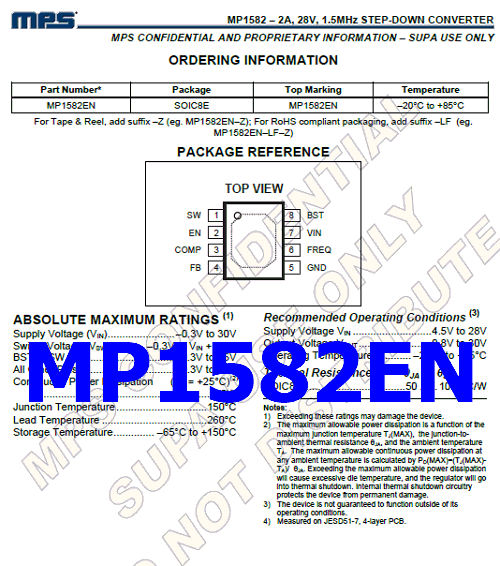 MP1582EN pinout datasheet