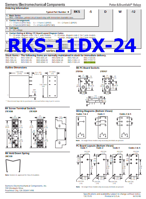 RKS-11DX-24 pinout pdf