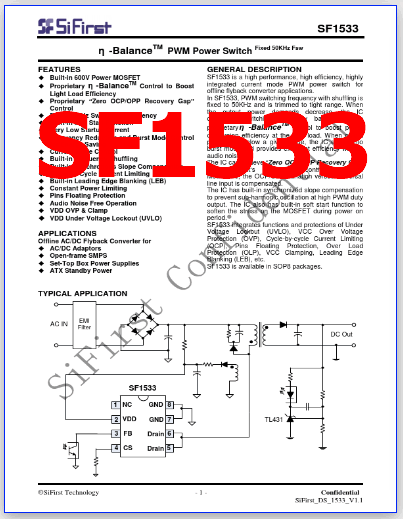SF1533 pdf switch