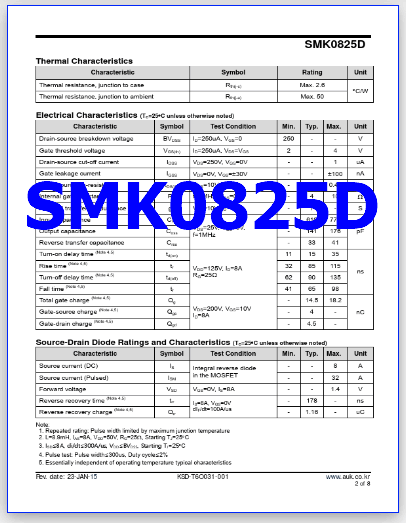 SMK0825D datasheet