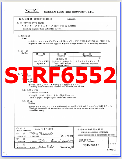STRF6552 pdf regulator
