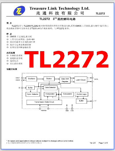 TL2272 pdf datasheet