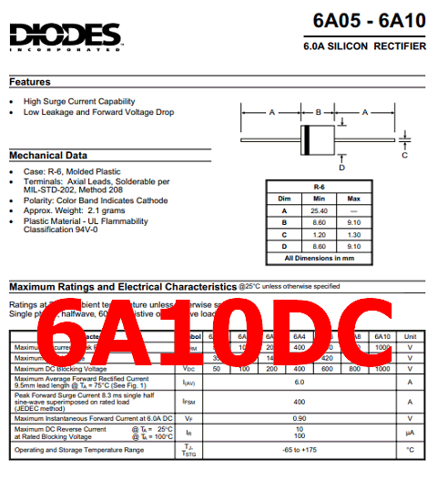 6A10DC pdf diode