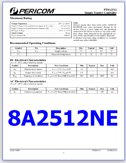 8A2512NE pdf controller