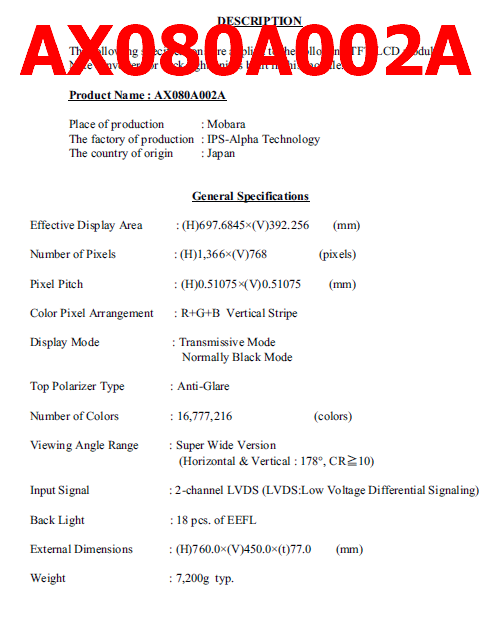 AX080A002A pdf