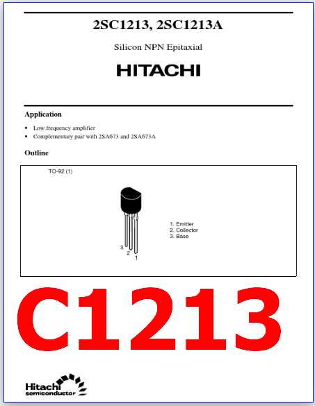 C1213 pdf pinout