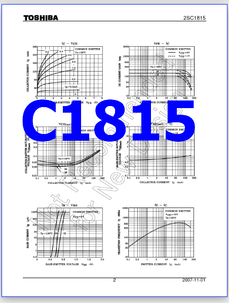 C1815 Transistor - Silicon NPN Epitaxail Type