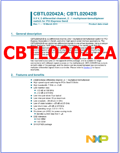 CBTL02042A datasheet