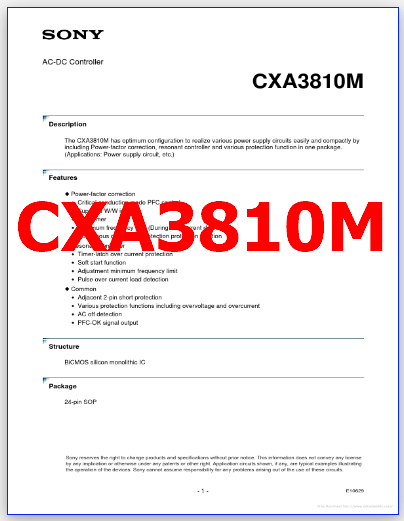 CXA3810M pdf