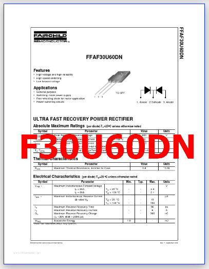 F30U60DN pdf diode