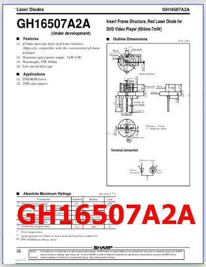 GH16507A2A pinout datasheet