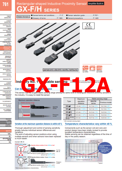GX-F12A datasheet