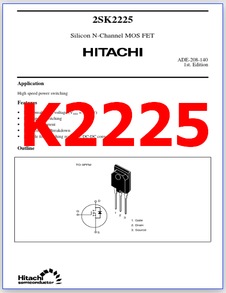 K2225 pdf pinout
