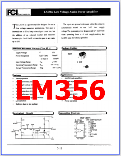 LM356 pdf pinout
