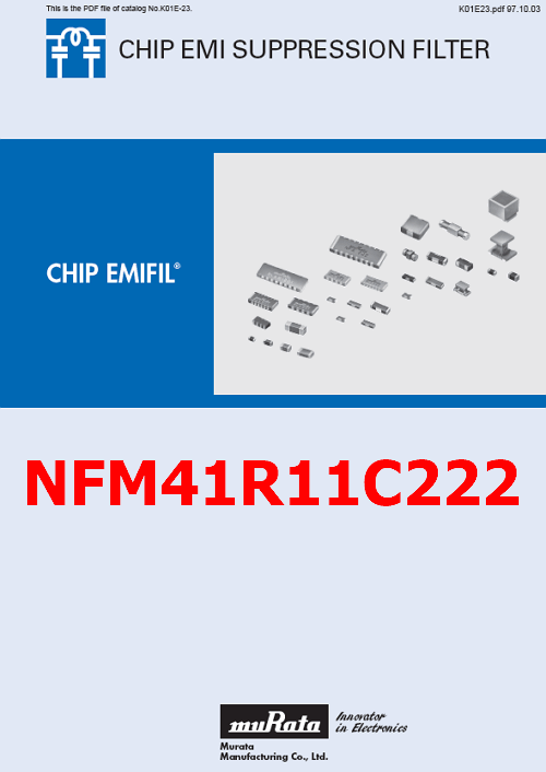 NFM41R11C222 pdf filter