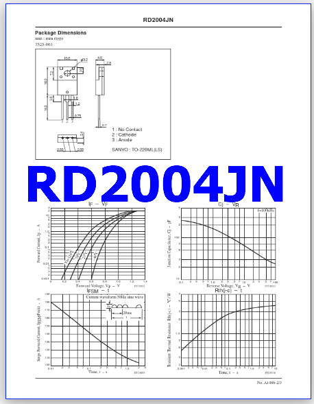RD2004JN pinout datasheet