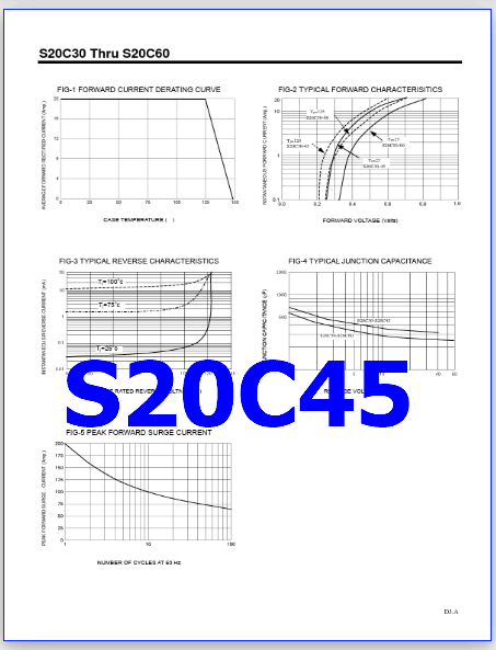 S20C45 rectifier datasheet
