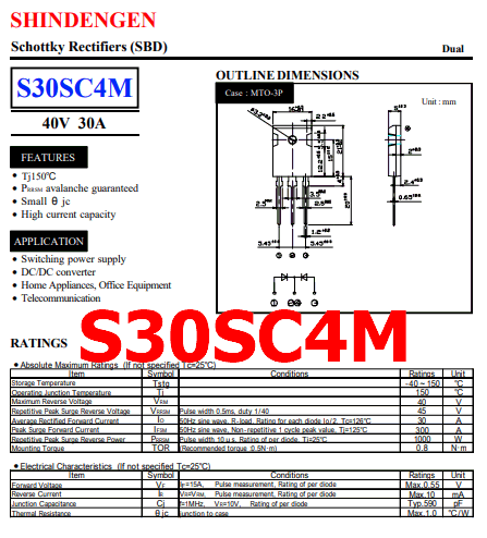 S30SC4M pinout datasheet